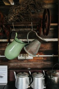 image for sturdy wooden hooks and dish racks for drying dishes